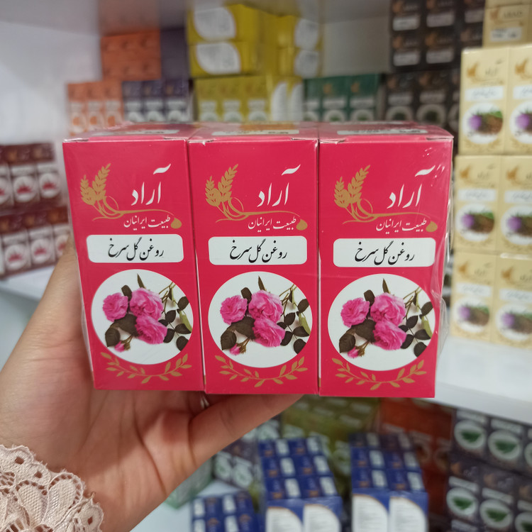 روغن گل سرخ آراد طبیعت ایرانیان ۱۰۰٪ خالص و طبیعی